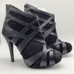 Black Booties Size 10